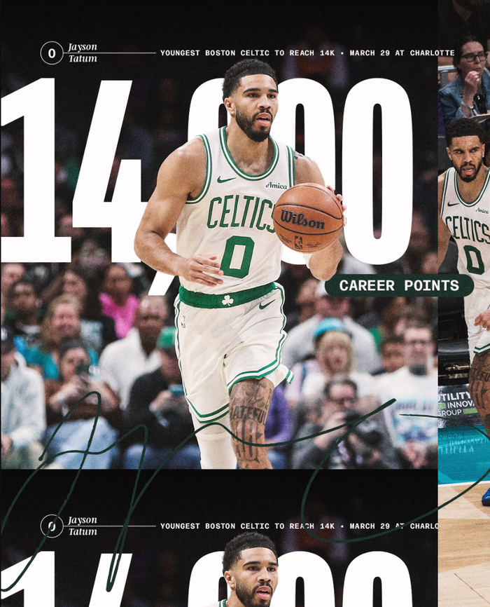 塔图姆32分率队大胜黄蜂 绿凯锁定季后赛席位